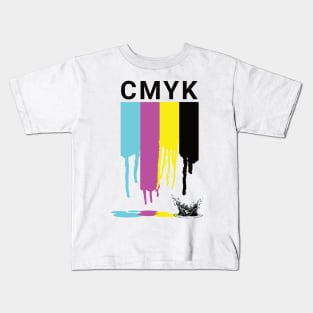 CMYK Drip and Splash Kids T-Shirt